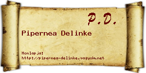 Pipernea Delinke névjegykártya